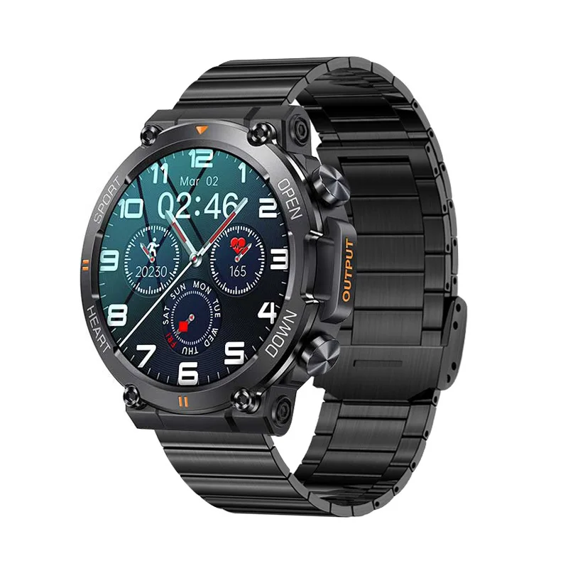 Лидер продаж 2024 Смарт-часы с тремя звонками музыка погода 1 39 дюйма пульсометр
