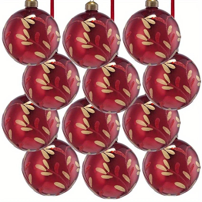 Набор из 12 предметов в классическом стиле бессвинцовые хрустальные елочные