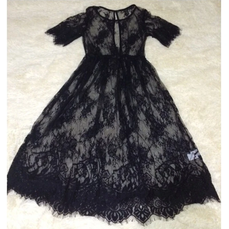 

Maternity Dresses For Photo Shoot Women Pregnancy Black Lace Dress Photography Props Sexy Long Maternity