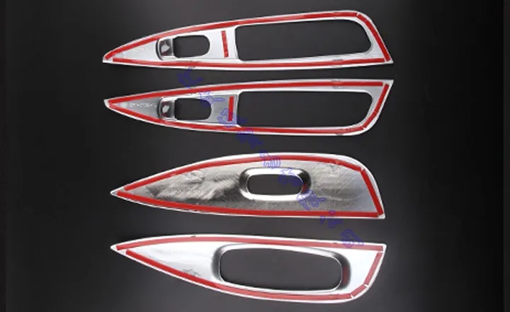 Для Nissan Qashqai J11 2015 2016 2017 2018 2019 2020 ABS хромированная крышка подлокотника двери окна