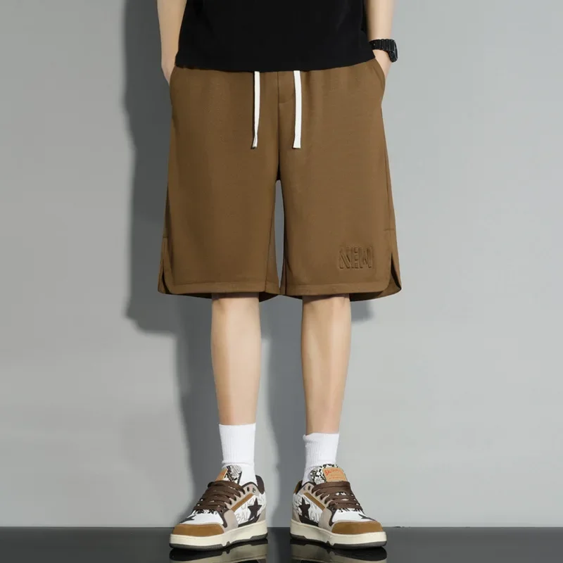 Модные модные мужские повседневные спортивные шорты свободного кроя больших