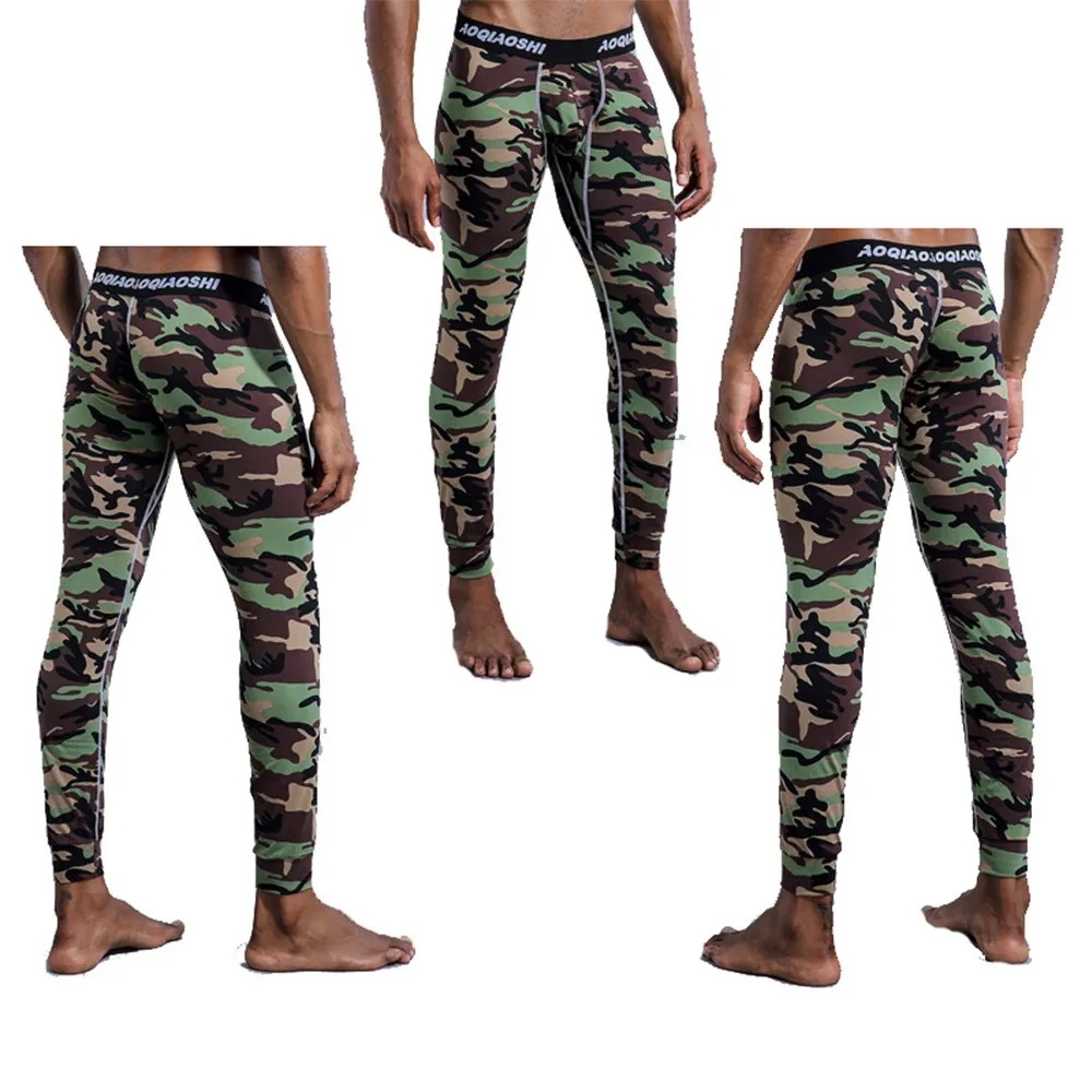 Bottom Pants Camouflage Home Leggings Mens Pajamas Thermal Underwear Warm Winter High Quality New 2022 Fashion