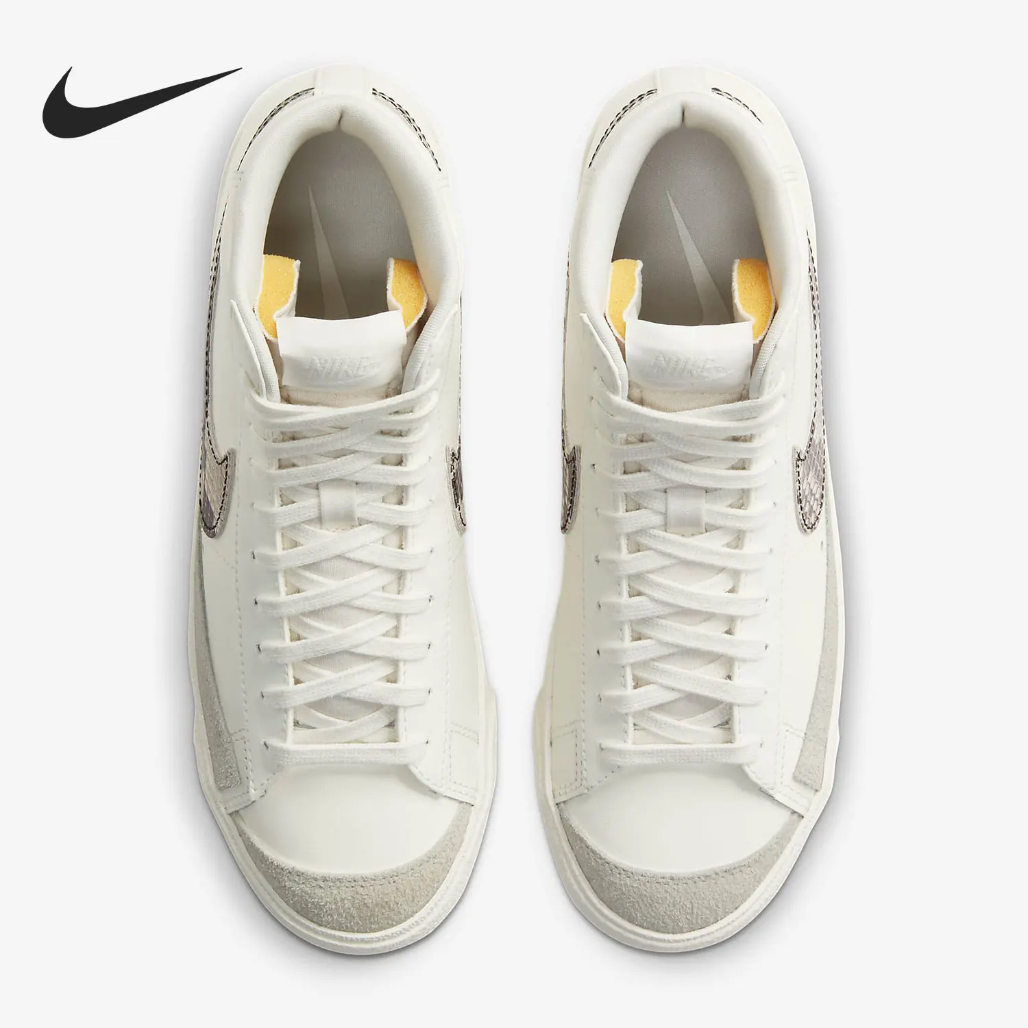 Фото Оригинальные женские классические высокие туфли Nike BLAZER Trail Blazer для спорта и отдыха DA8736-100 №4