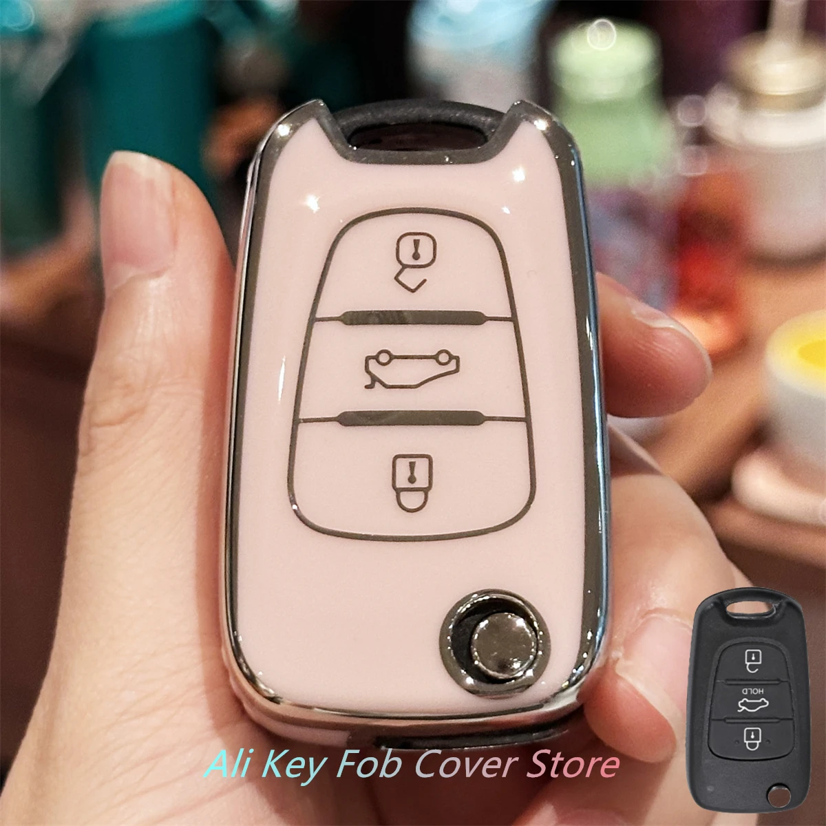 

Чехол для ключей для Hyundai i10 i20 ix20 i30 ix35 для Kia Ceed Soul Sportage Venga, ремешок для ключей