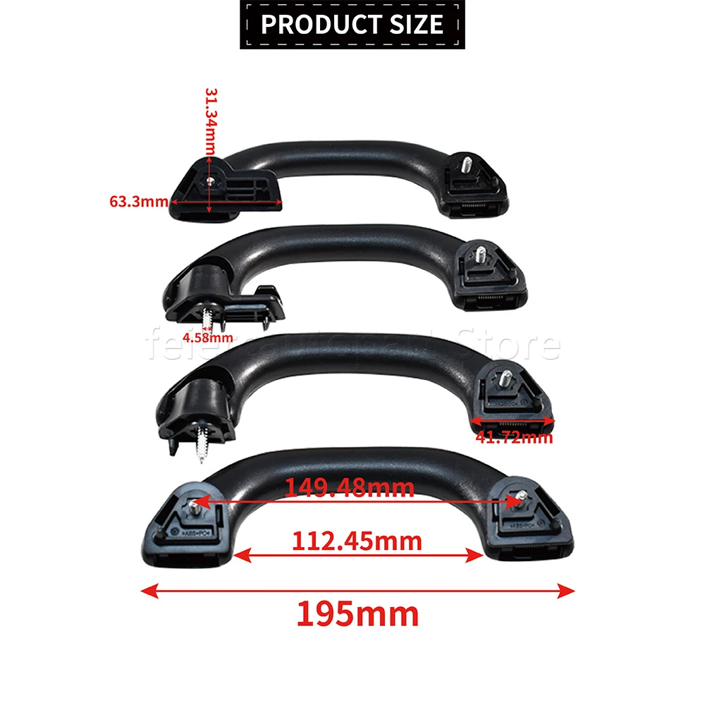 OEM 6N0857607T 6N0857607G Черная внутренняя ручка-поручень для потолка салона для VW Golf 4 GTI R32 Polo 9N Jetta MK4 Bora A4 (art.: 3920dc3304dc6) - 3920dc3304dc6