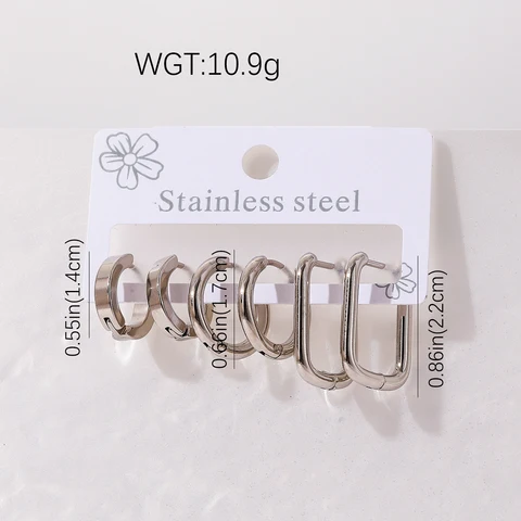 Серьги-гвоздики MEYRROYU из нержавеющей стали