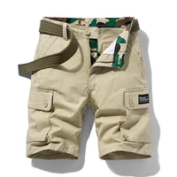 men 2022 summer cotton military cargo shorts men fashion printing loose shorts men outdoor hiking jogging quick dry shorts men