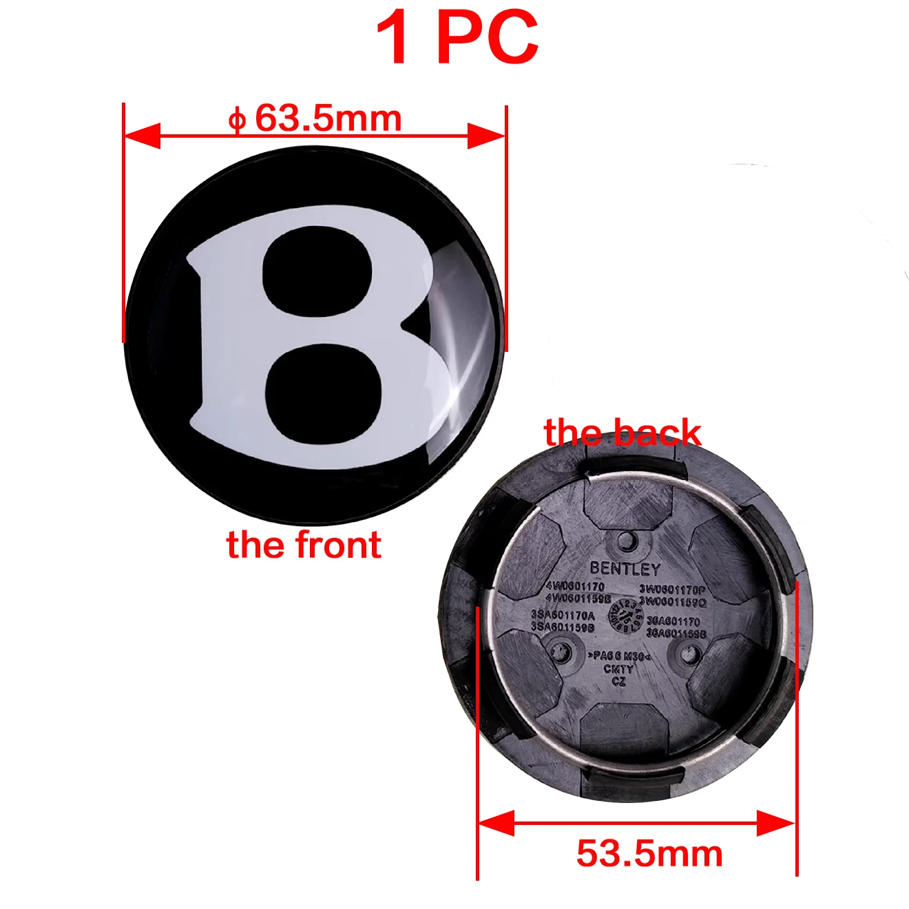

Декоративная крышка для колес Bentley 3W0601159Q 3W0601159B 3W0601170 3W0601170P 3SA601170 3SA601170 3SA601159B 36A601159B