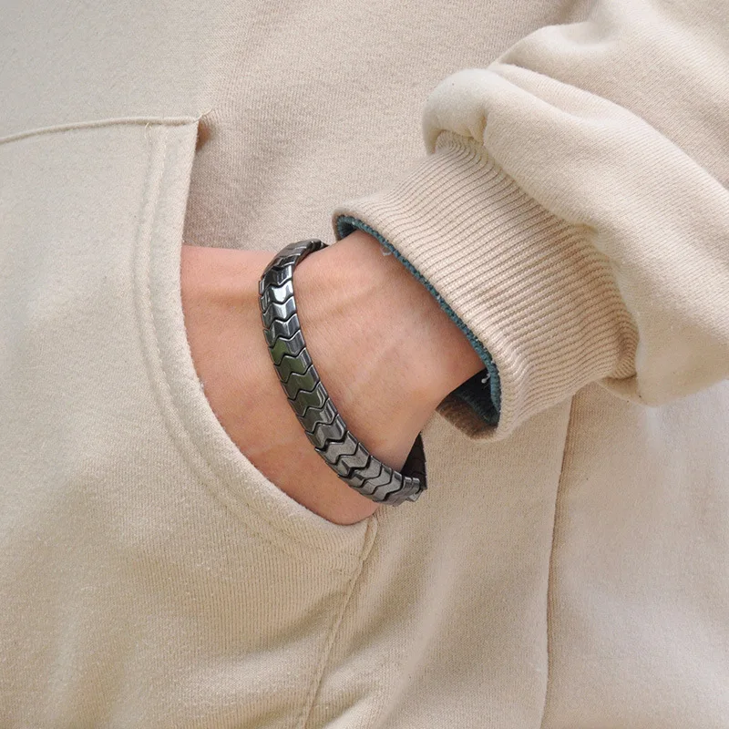 

Magnet Bracelet W Simple Irregular Primary Magnetic Bracelets Wish Amazon Explosion Hematite Bracelet Sub- d88