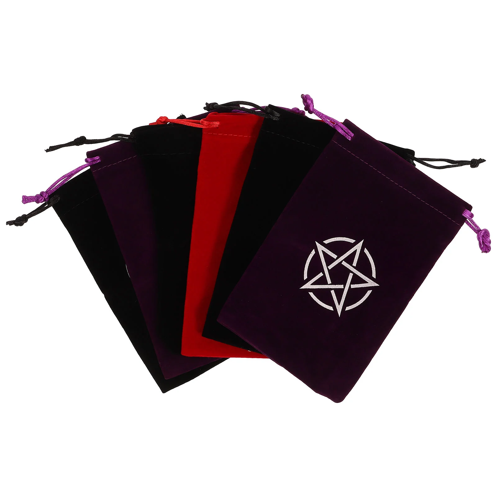 

6 Pcs Make Bag Organizer Tarot Drawstring Container Cards Holder 18X12X1CM Lint Pouch Jewelry Pouches Flannel Storage