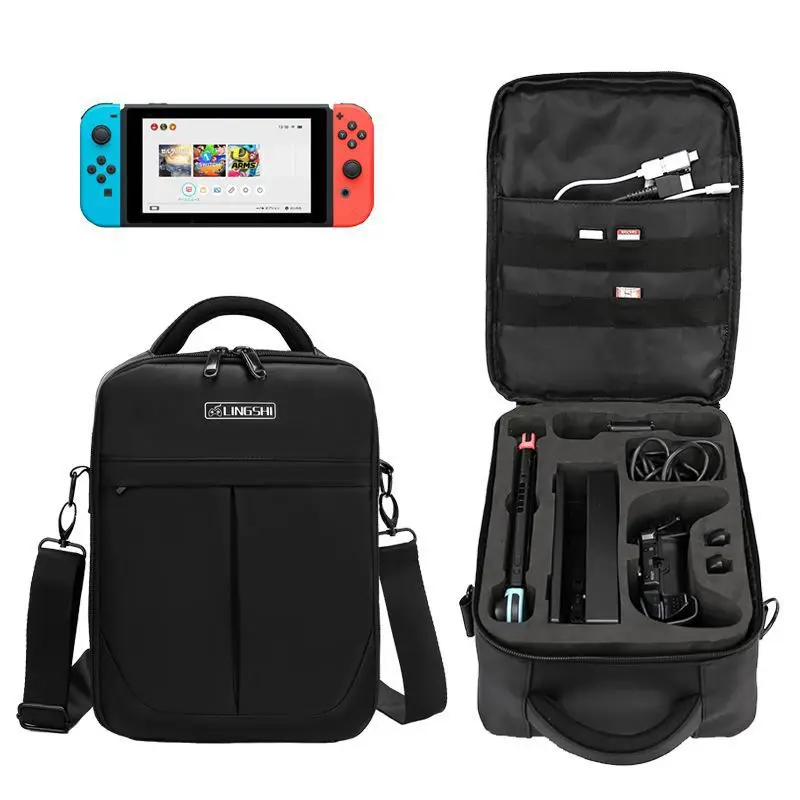Luxury Large Capacity Nintendo Switch Game Console Carrying Backpack Carrying Case Protective Game Host Case For Nintendo Switch