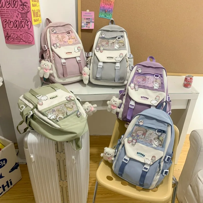 

Japanese High School Girls Backpack School Bags For Teenage Girls Multi Pockets New Kawaii Backpack Women Harajuku Cute Mochila
