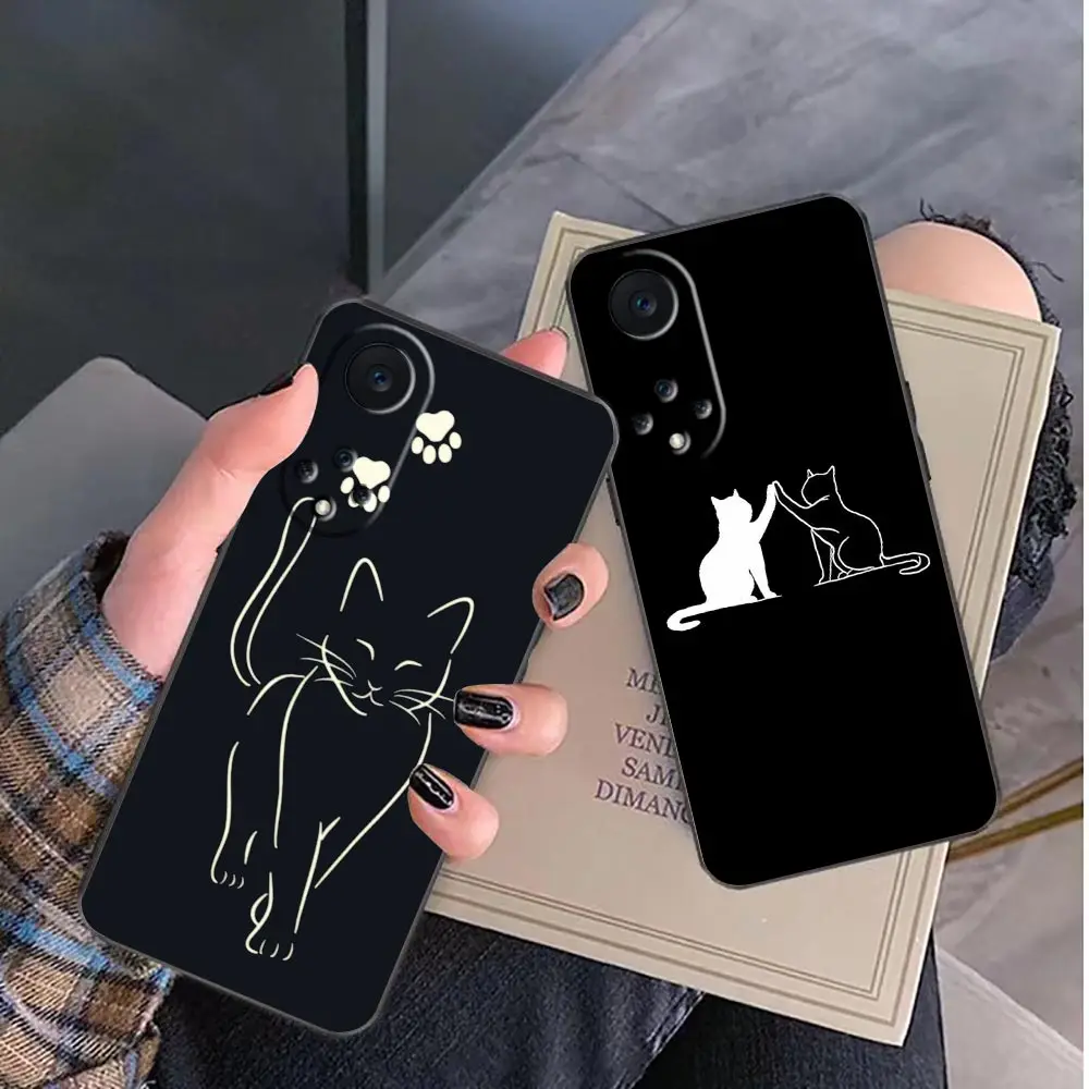 

Funda Case For Huawei NOVA Y90 Y70 Y61 10 9 9SE Plus 8 8I 7 7I 5 5I 4 3 3I 2 2I 2S Lite Plus Pro Case Funny Cute Cat Rabbit Art