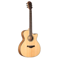 professional large guitar travel instruments country hollow body guitar six string veneer set guitare musical instruments