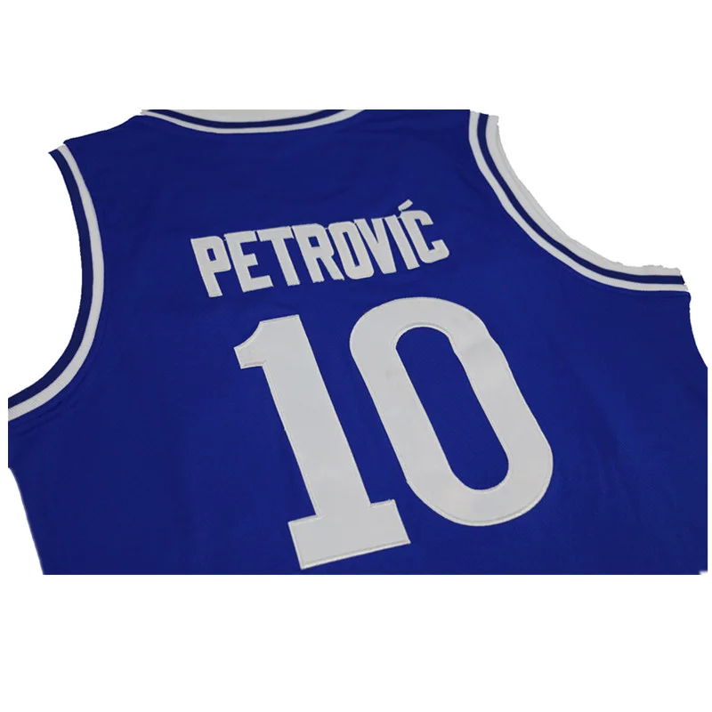 2024 Баскетбольные майки CIBONA 10 PETROVIC Шитье с вышивкой Спортивная одежда на открытом