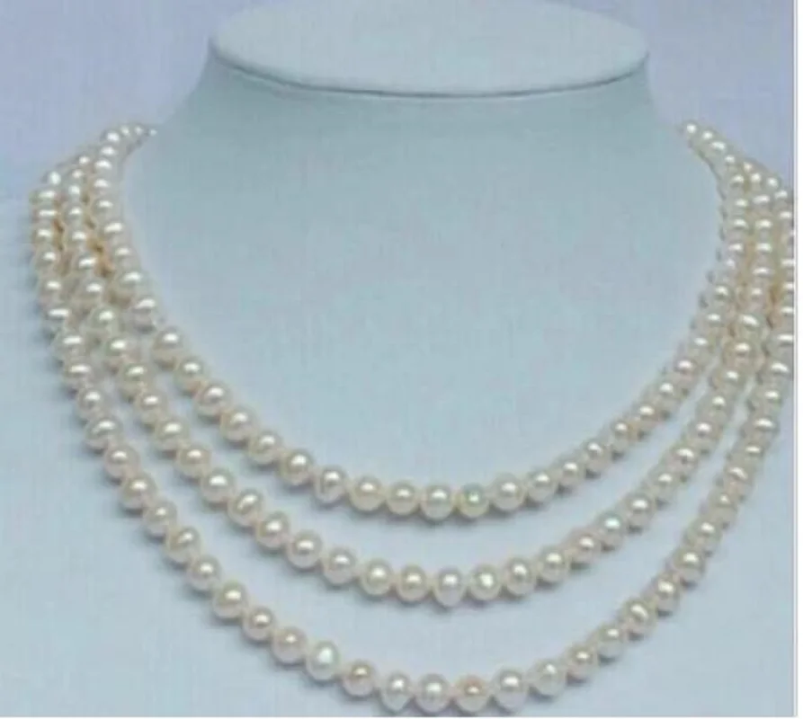 

Колье тройное с белым жемчугом, ожерелье из круглого жемчуга в Южном море S8-9 мм, 18 дюймов 19 дюймов 20 дюймов