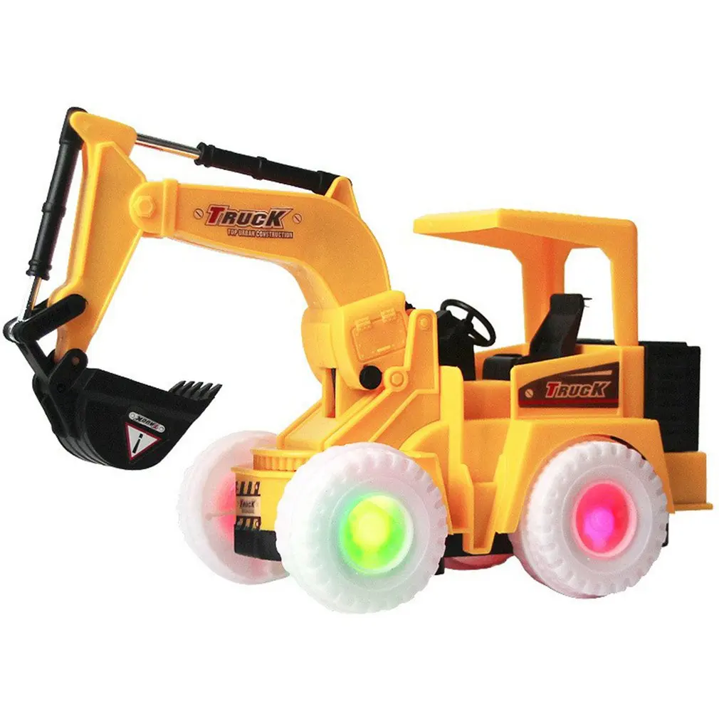 

Excavator Children's Electric Toy Car With Music Light-emitting Engineering Vehicle Universal Excavator Toys Gift