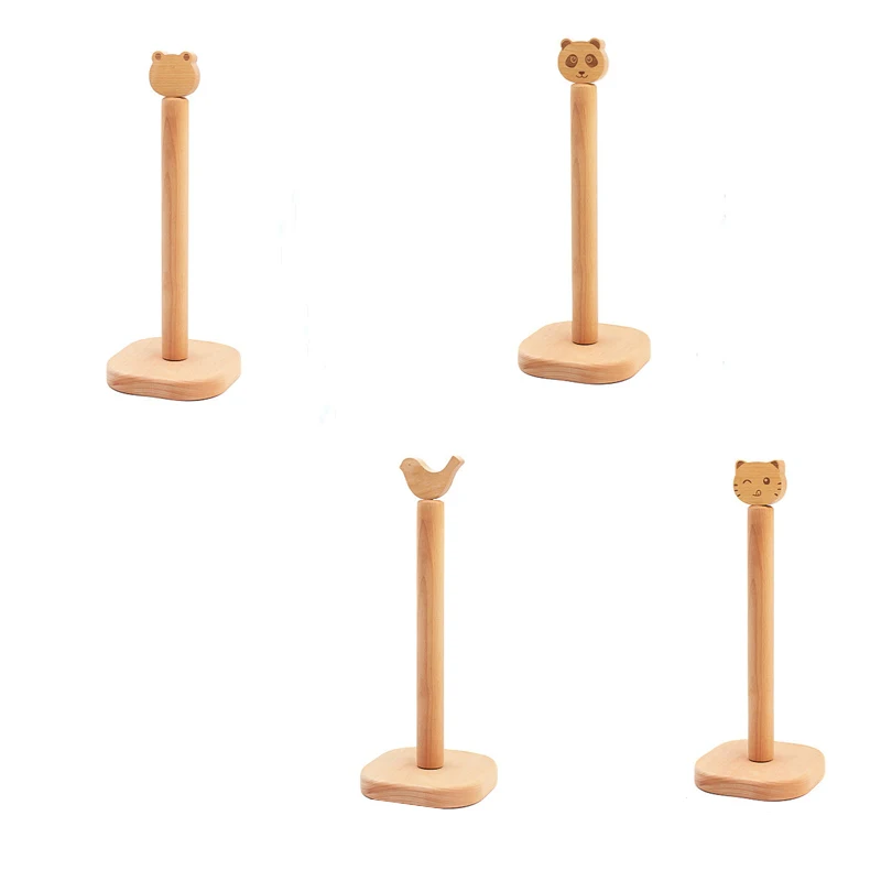 Стойка-витрина из бука в японском стиле креативная настольная полка для хранения