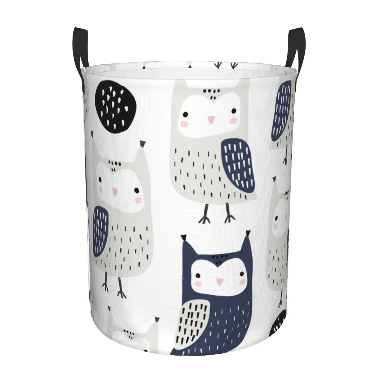 

Dirty Laundry Basket Cute Woodland Owls Folding Clothing Storage Bucket Toy Basket Home Waterproof Organizer