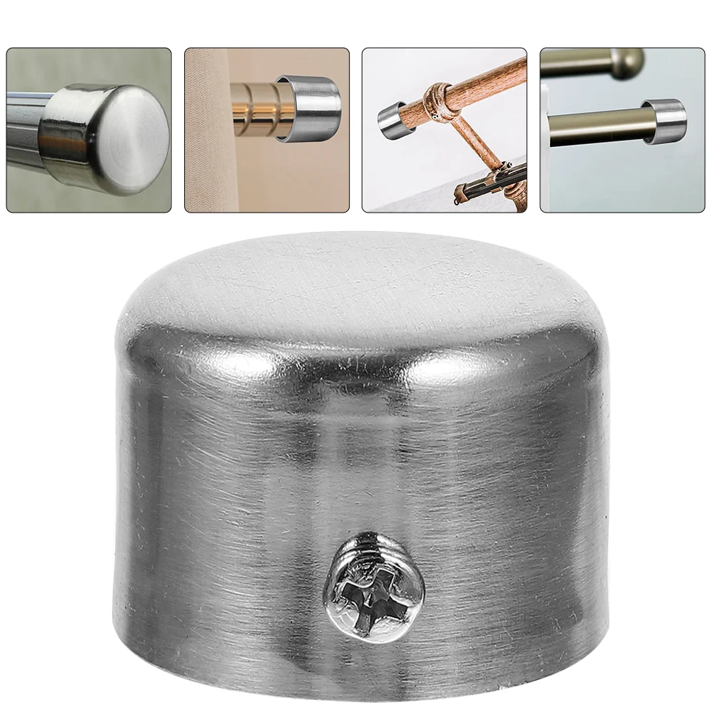 

Curtain Rod Finials End Pole Window Ends Cap Decorative Caps Plug Metal Plugs Drape Replacement Shower Drapery Rail Parts