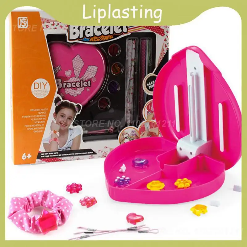 

Girl Dress Up Toy Automatic Hair Weaving Girl Play House Jewelry Toy Without Battery 1 Set Makeup Hairpin Making Machine Fashion
