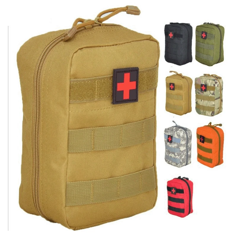 First Aid Bag Hunting Survival Military EDC Pack Molle Tactical Waist Bag Outdoor SOS Pouch Army Medical Kit Waist Belt Backpack