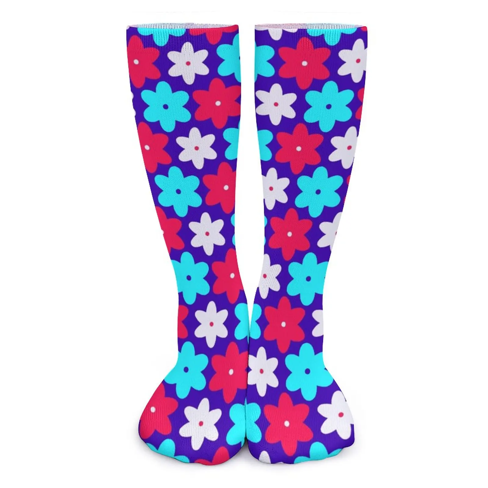 

Весенние яркие носки с цветами, Модные осенние чулки с цветочным принтом в стиле ретро Нескользящие парные носки, качественные носки для скалолазания с графическим рисунком