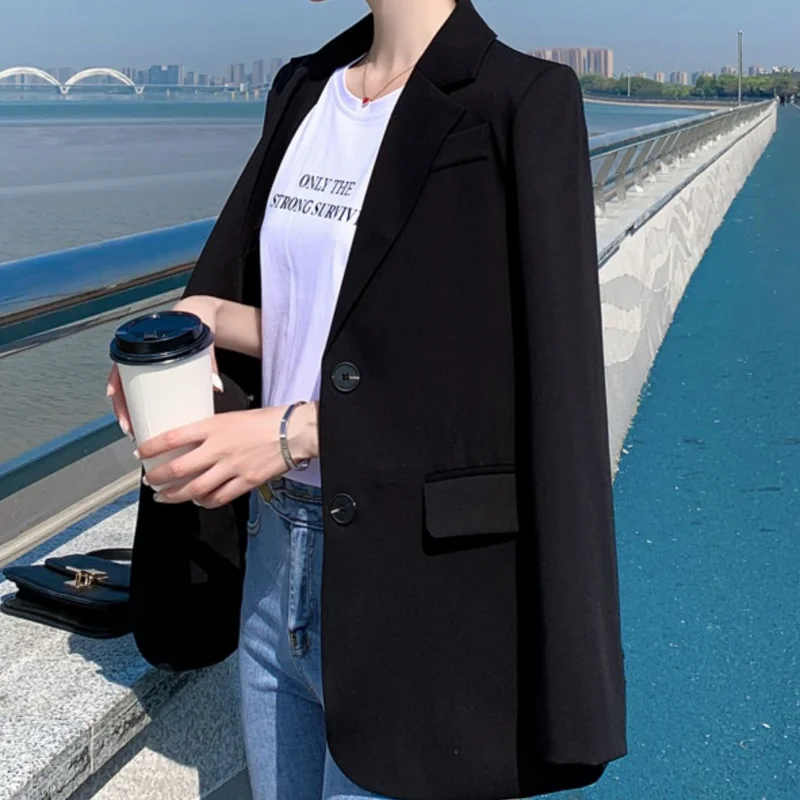 High-end Luxury Designer Clothing Women Blazer Long Sleeve Autumn/Winter Jacket Office Ladies Slim Fit Korean Fashion Coat