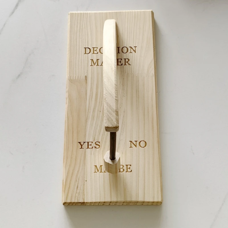 Оригинальный деревянный девизионный станок с лазерной гравировкой Да или нет