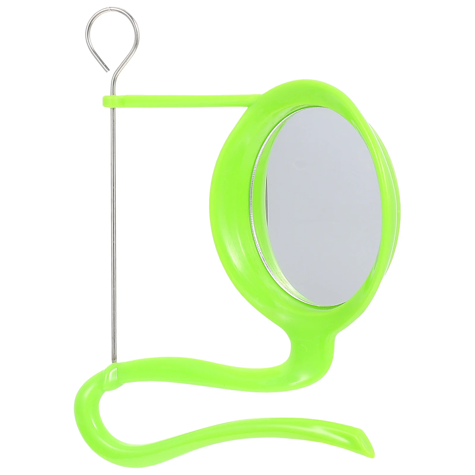 

2 Sets Parrot Perch Stand Plastic Bird Swing Parrot Mirror Stand Hanging Mirror Swing