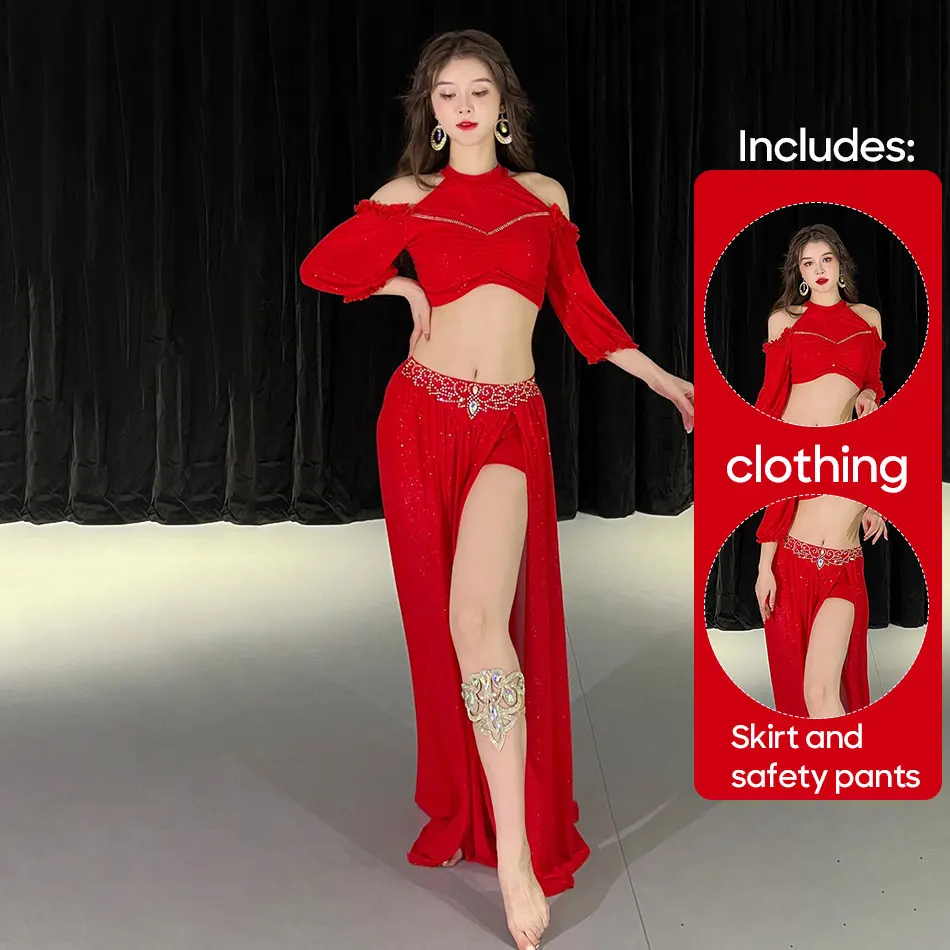 Женский костюм для танца живота сеточная тренировочная униформа выступлений и