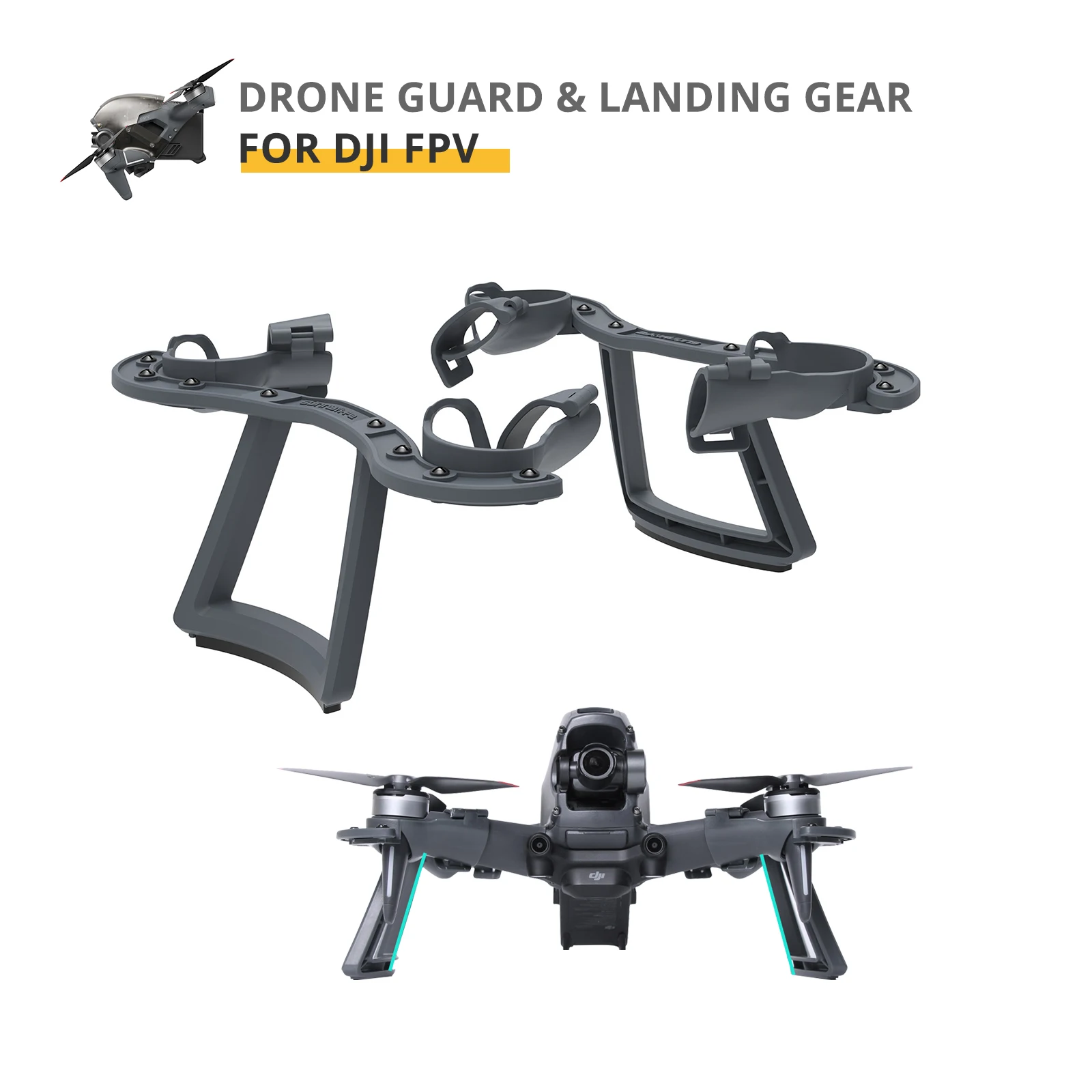 

Multifunctional Guard Heightening Landing Gear Quick Release Protective Stand for DJI FPV Propeller Guard Cage Accessories