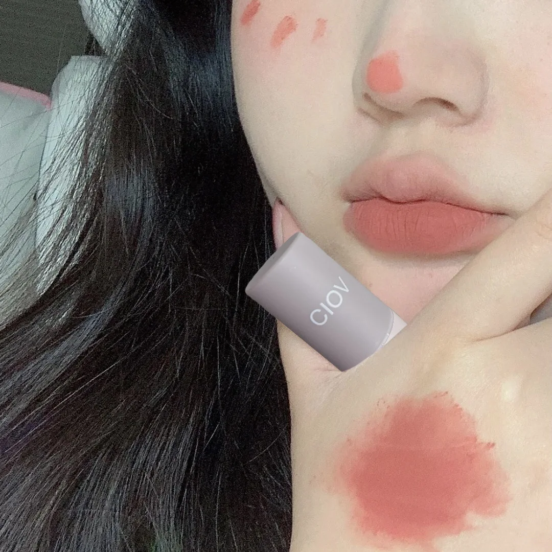 

Waterproof Long Lasting Matte Velvet Lipstick Kit Sexy Red Lip Tint Non-stick Cup Lip Gloss Moisturizing Lip Oil Makeup Lipstick