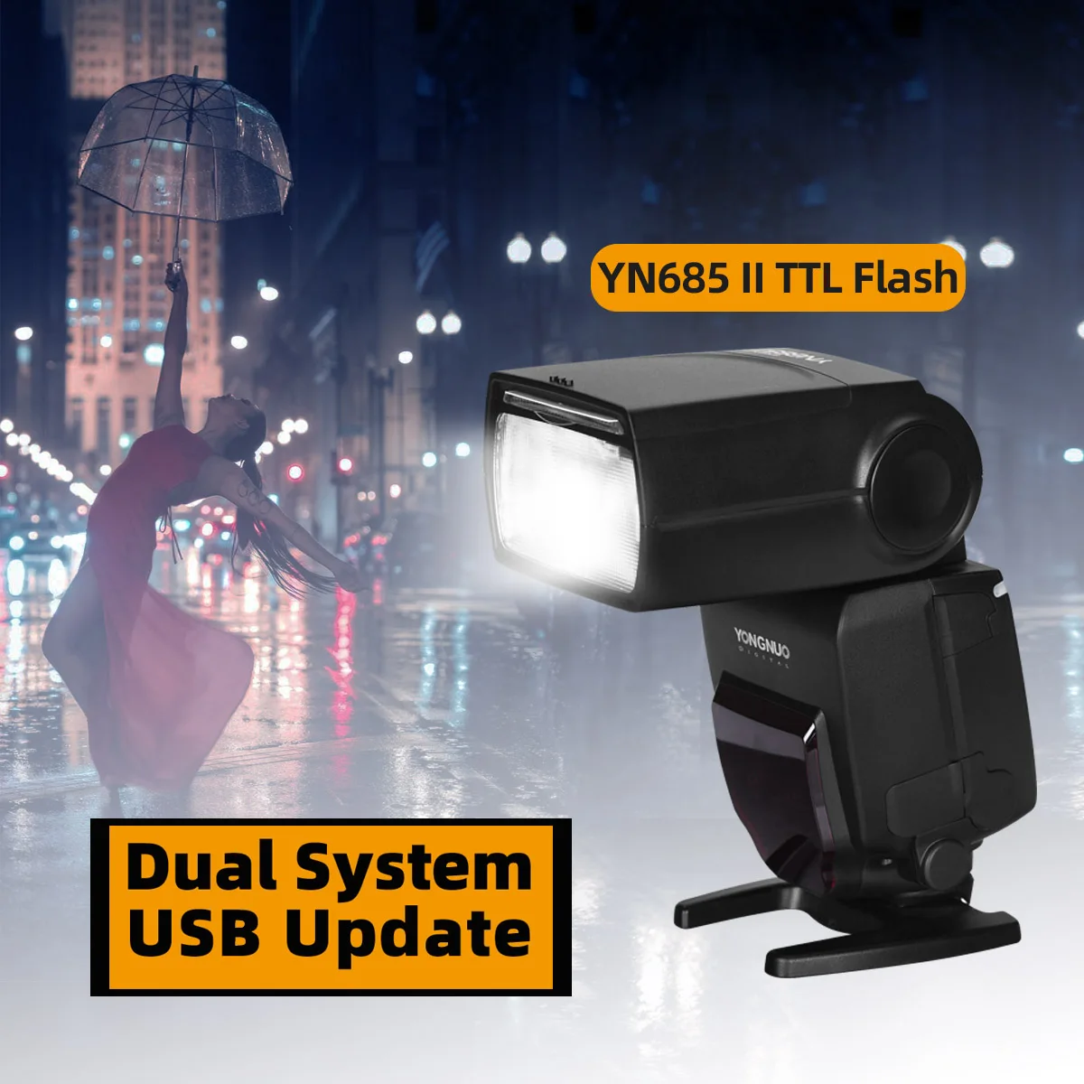 

Беспроводная вспышка YONGNUO YN685II 2,4G HSS TTL/i TTL для Canon Nikon D750 D810 D7200 D610 D7000 DSLR вспышка для камеры