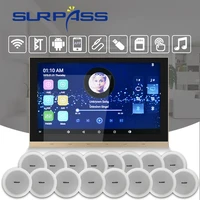 touch screen wifi sound power wall amplifier android bluetooth compatible audio hifi stereo theater system ceiling speaker kit