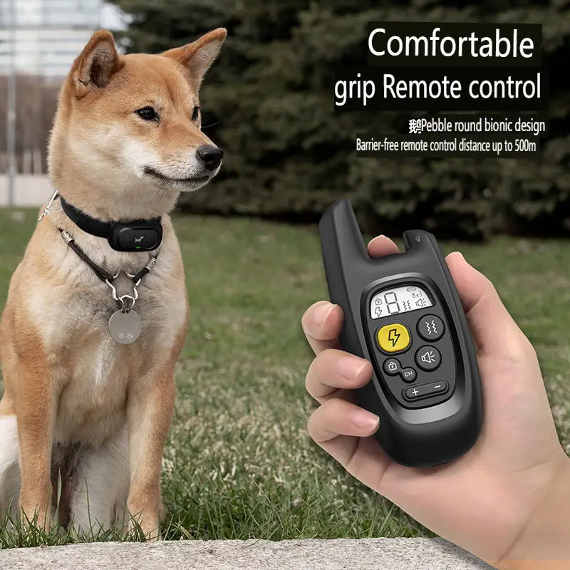 Водонепроницаемый ошейник для дрессировки собак, перезаряжаемый электрошоковый ошейник с дистанционным управлением, дальность действия футов