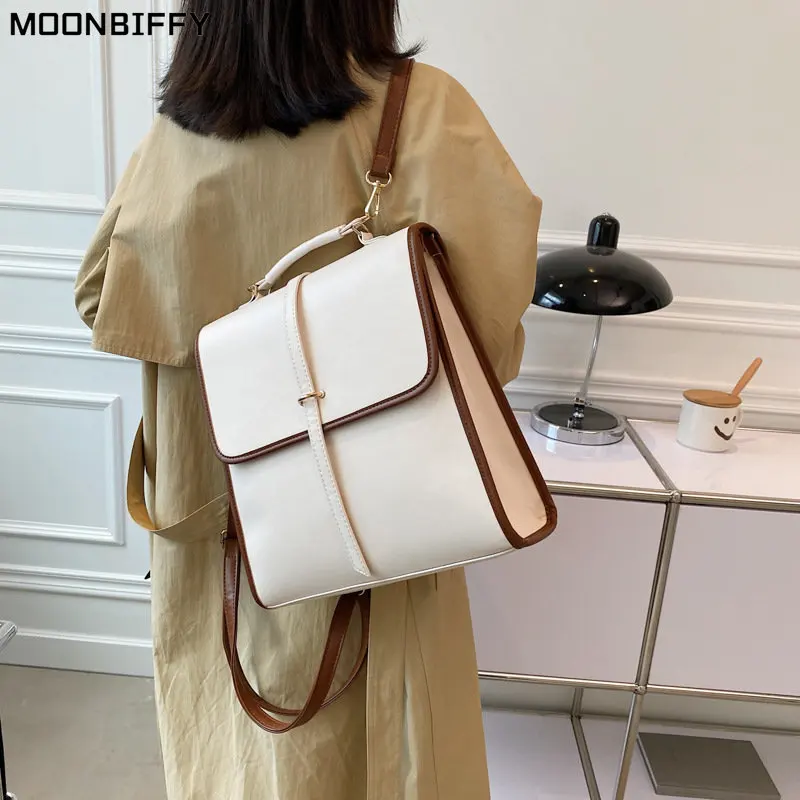 

Fashion Backpack High Quality Leather New Designer Backpacks for Teenage Girls Female School Shoulder Bag Women Backpack Purse