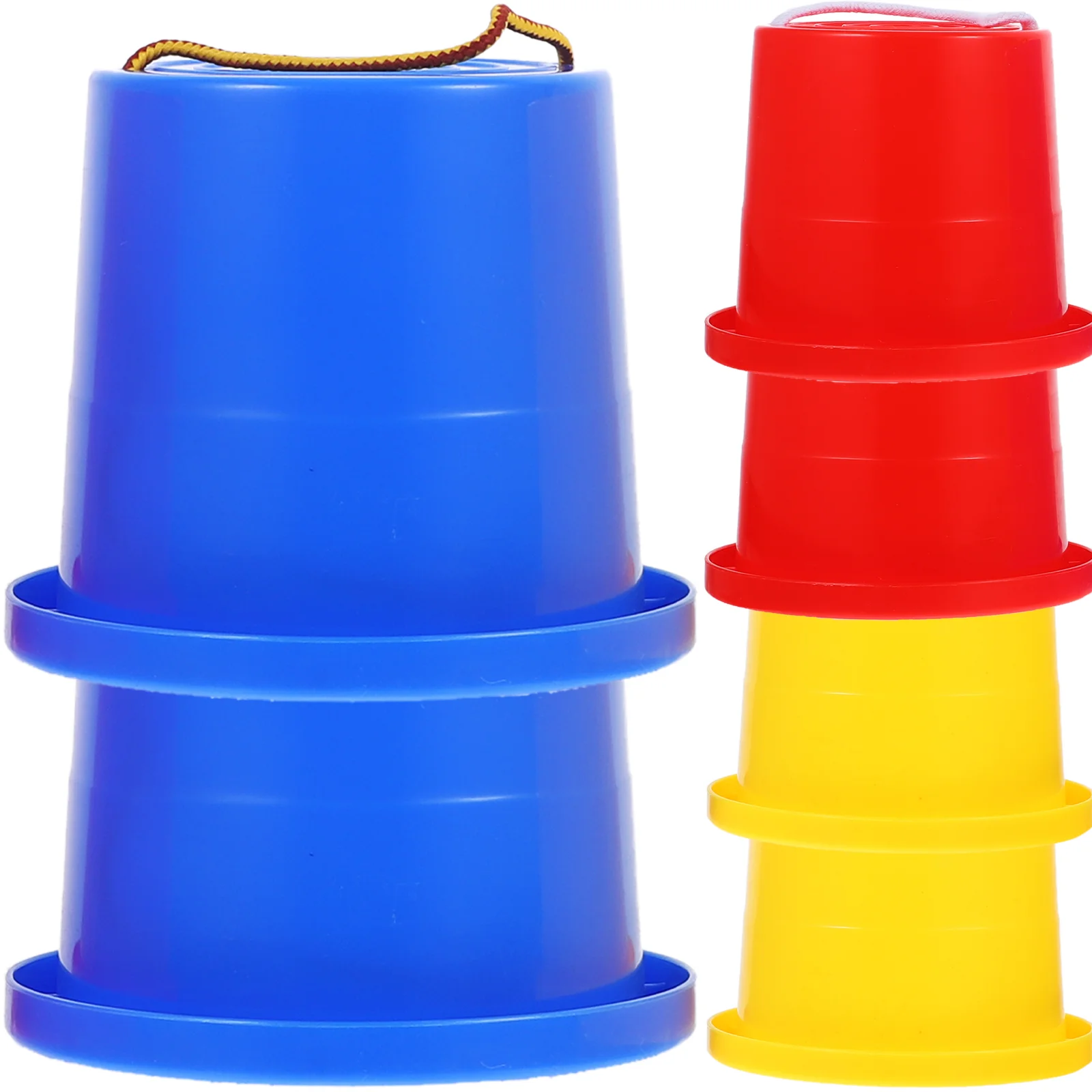 

3 Pairs Kids Bucket Stilts Walking Cups for Children Walking Stilts Buckets Kids Stepper for Training Toys 6 to 10 years