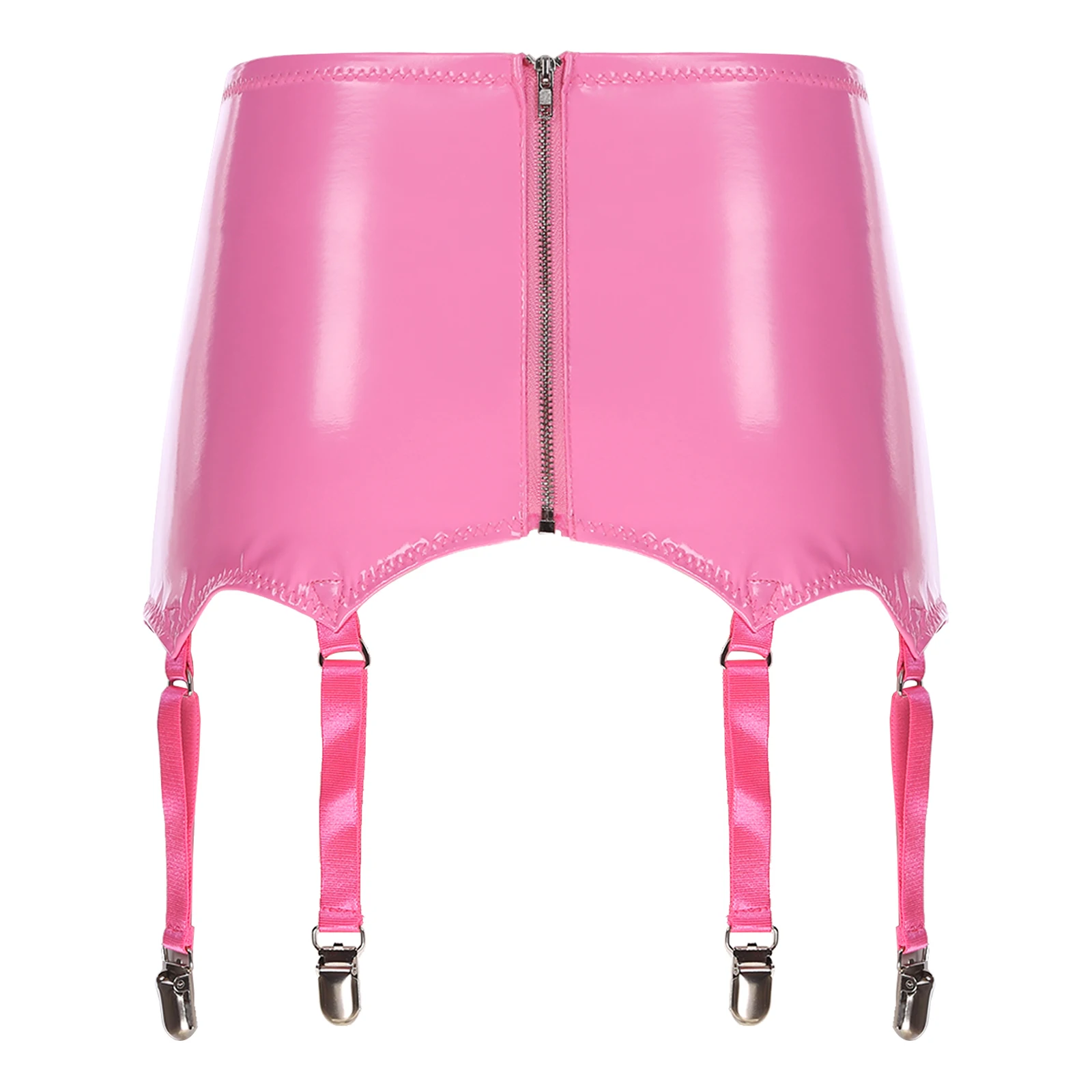 Женское нижнее белье чулки подтяжки мини-юбка из лакированной кожи аксессуары