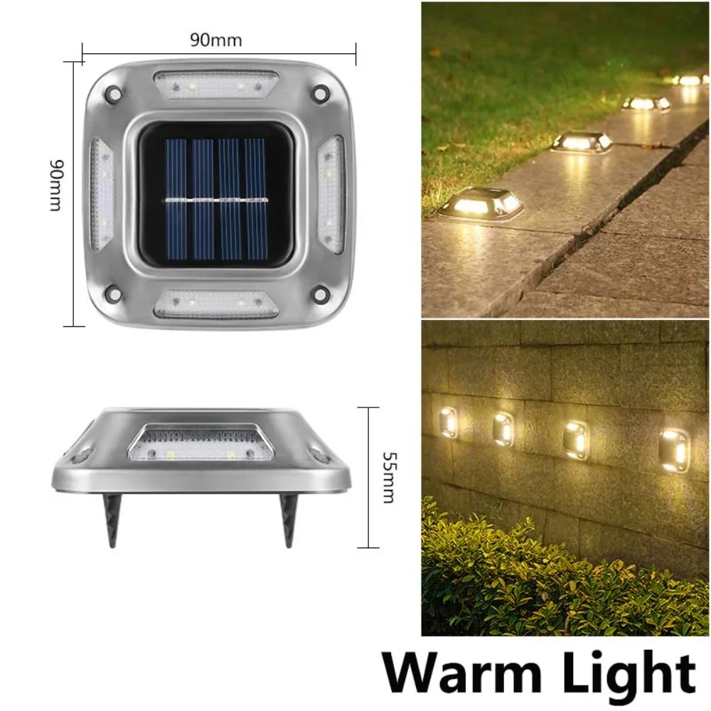 

Солнечный светильник из нержавеющей стали 8 LED