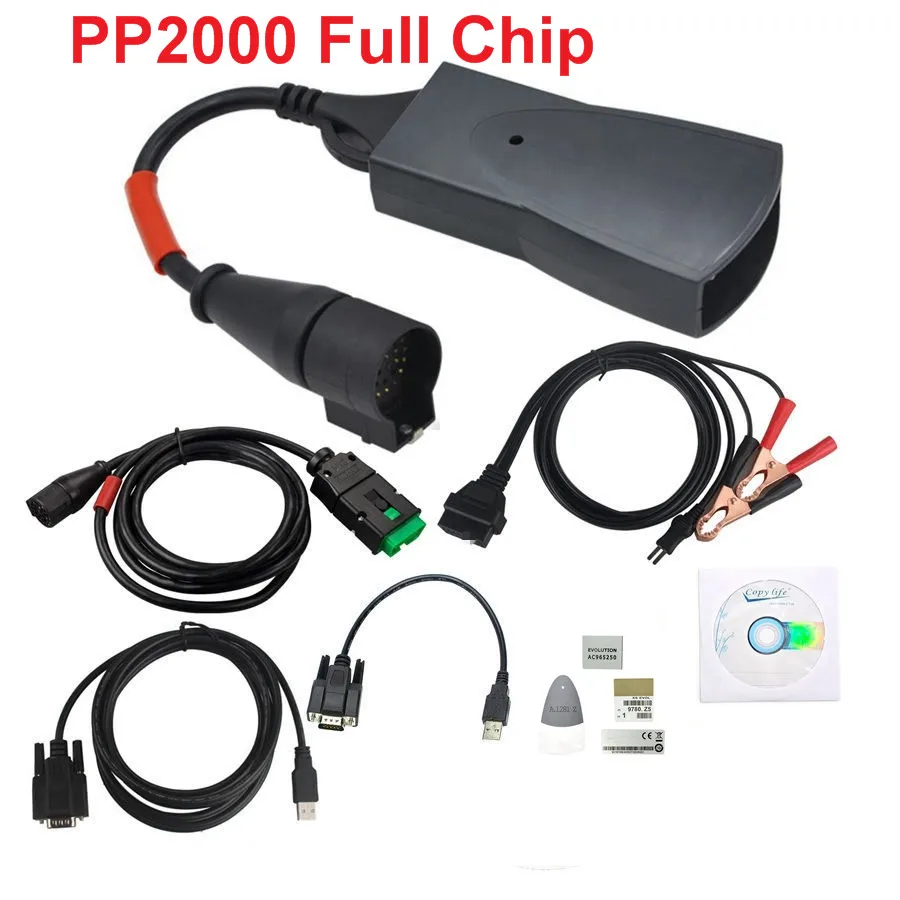 Диагностический сканер Lexia 3 PP2000 Diagbox V9.91, полный чип 921815C, для Peugeot, Citroen Lexia3
