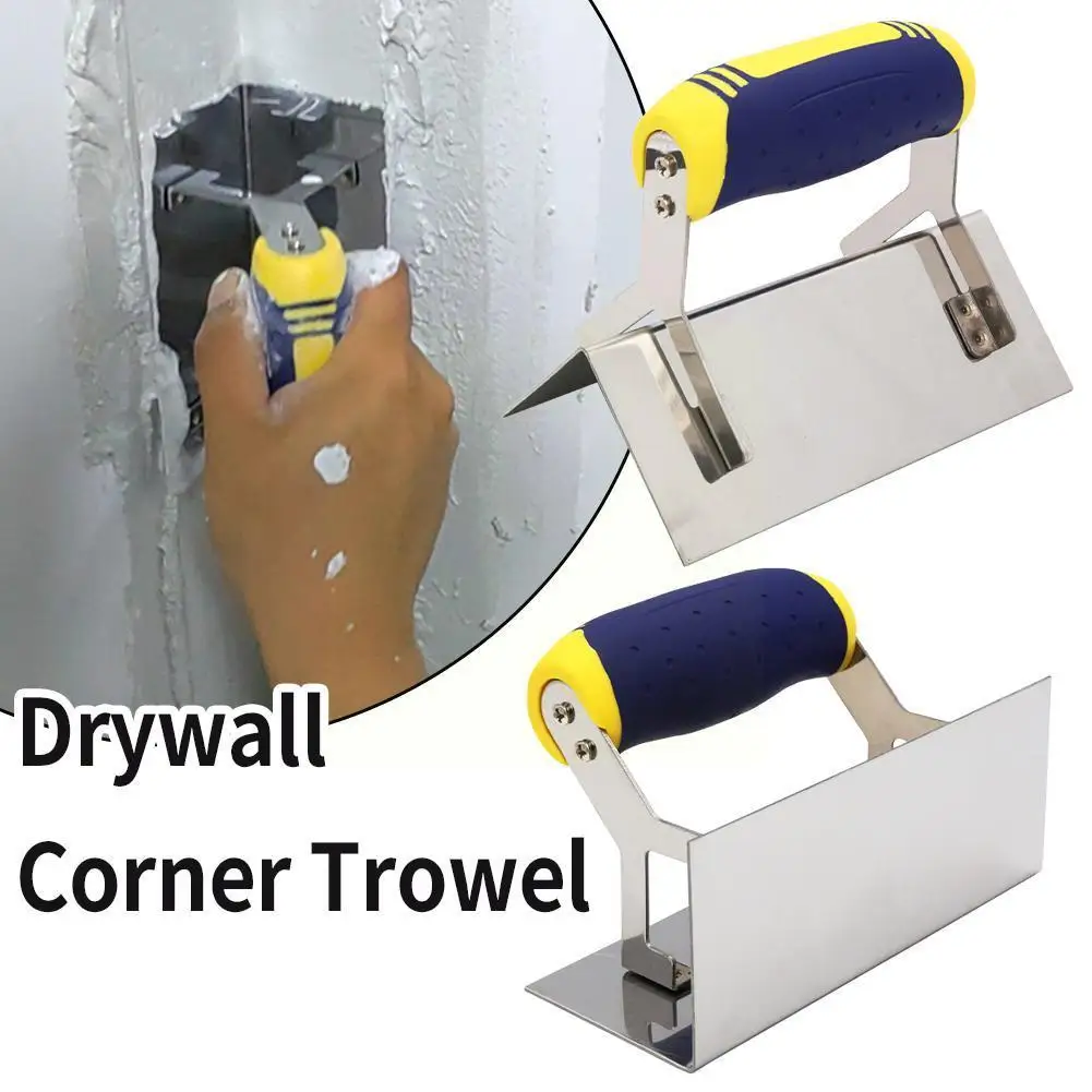 

Inner And Outer Corner Plastering Trowel Internal And Drywall Corner Steel Sheet Tool 90 Trowel External Rock Degree Stainl Z2Y4