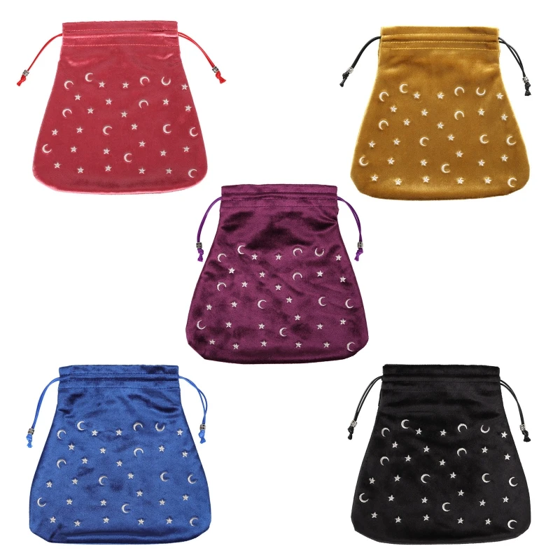 

Новинка 2022, бархатный Таро для гадания, фланелевая сумка для хранения украшений