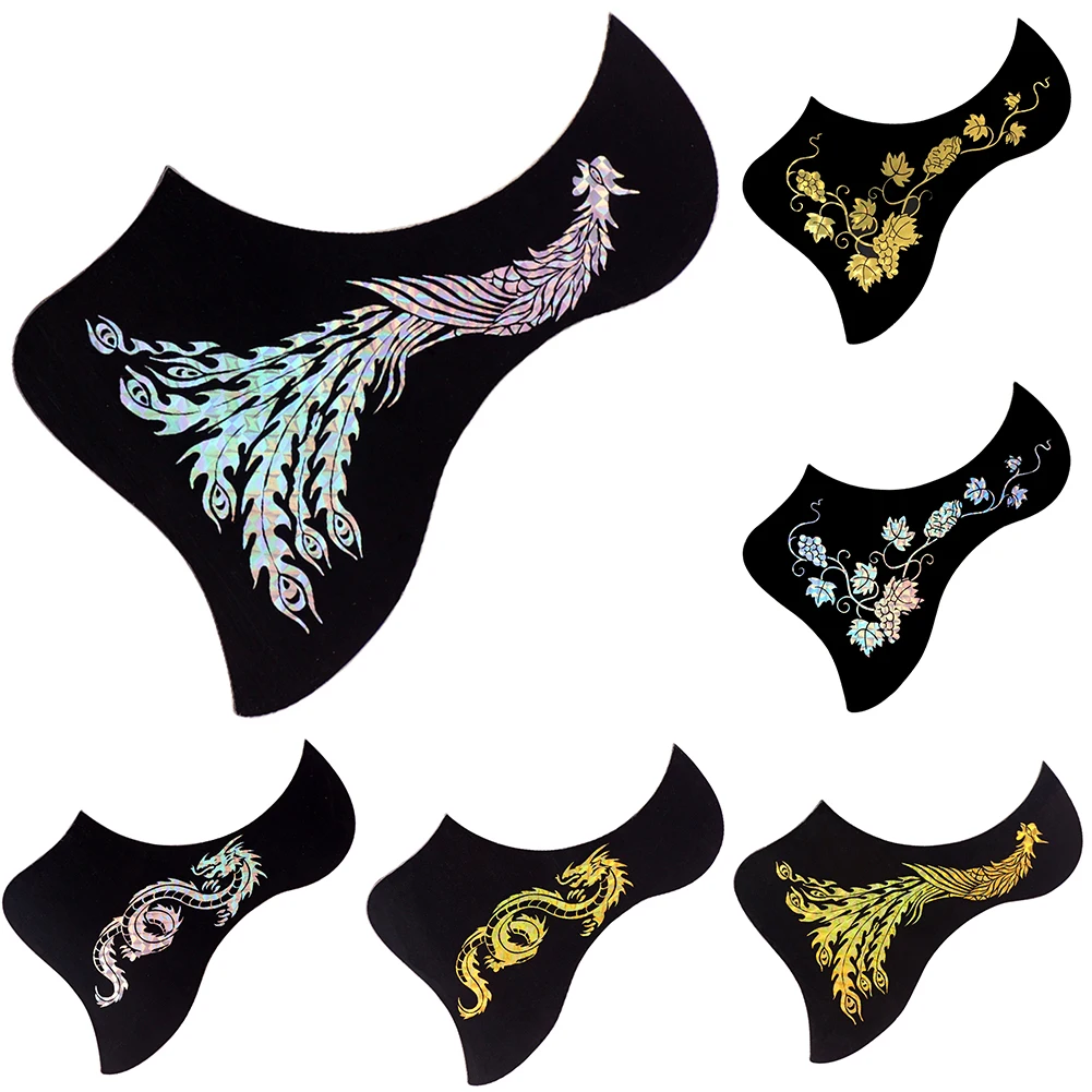 

40/41\" Self-Adhesive Folk Acoustic Guitar Pickguard Bird Shaped Scratch Plate Pickguard Acoustic Guitar Parts Accessories