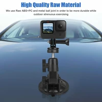 action camera suction cup mount 360 degrees car windshield camera holder tripod adapter compatible for gopro hero dji osmo