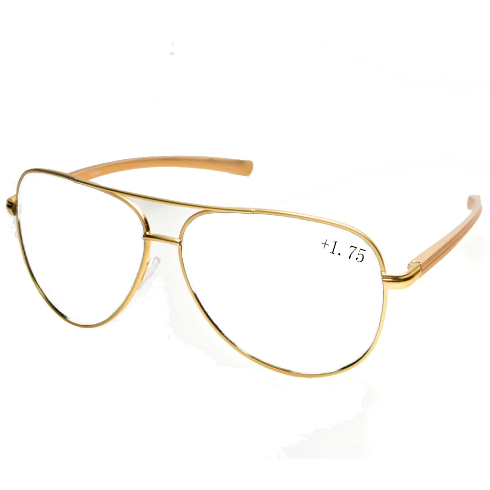 

Al-mg Alloy Oversized Pilot Men Reading Glasses +0.75 +1 +1.25 +1.5 +1.75 +2 +2.25 +2.5 +2.75 +3 +3.25 +3.5 +3.75 +4 To +6