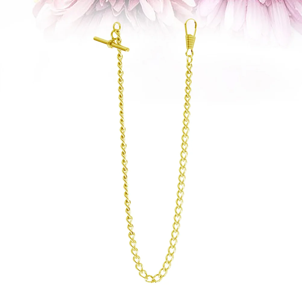 65 см приличные металлические цепочки для карманных часов винтажная Т-образная