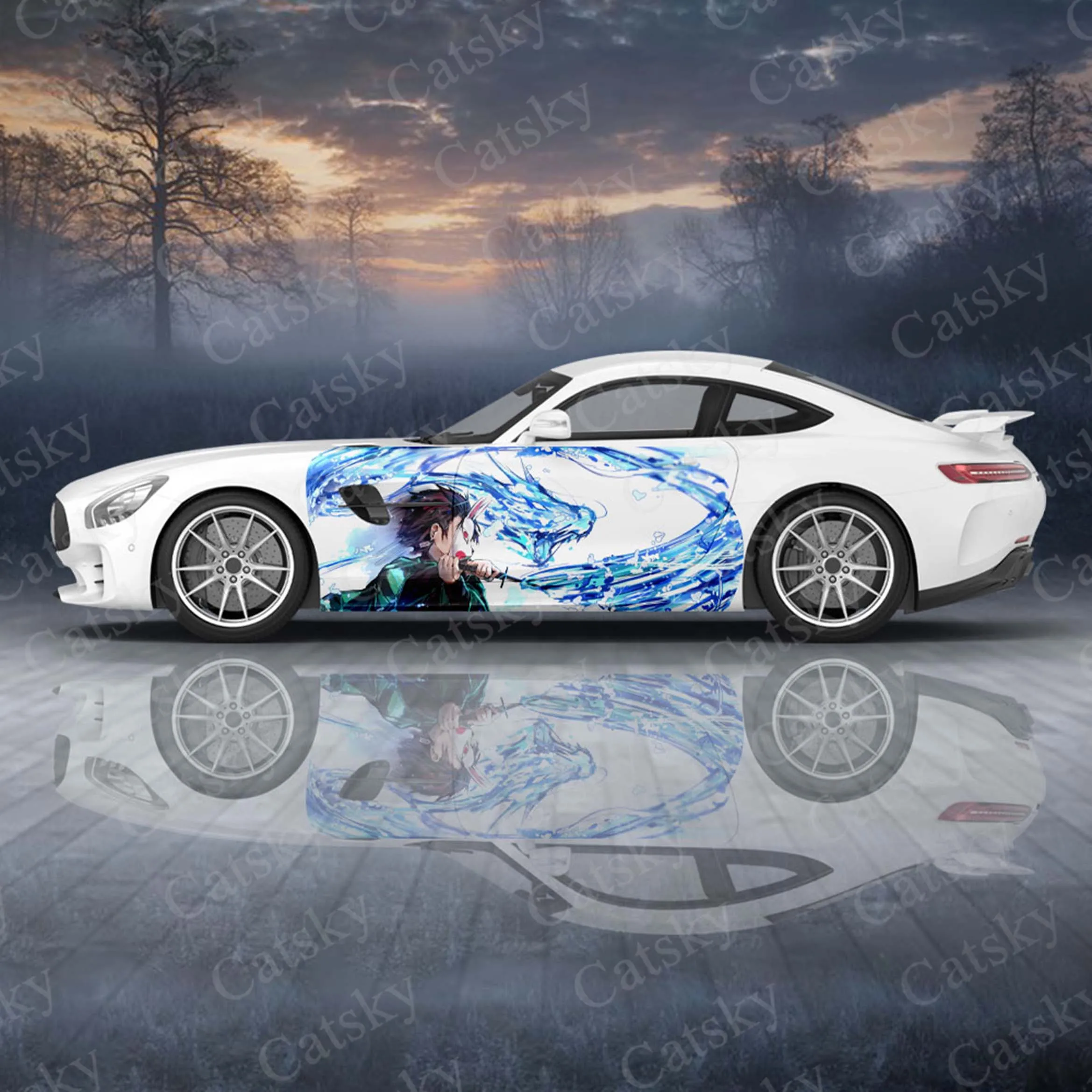 

Tanjiro 2pcs/Set Car Sticker for Universal Large Car Sticker for Univers, Car Stickers on The Left and Right Sidesal