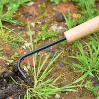 bonsai hook sturdy manganese steel bonsai root hook with comfortable wooden handle gardening tools grafting tool