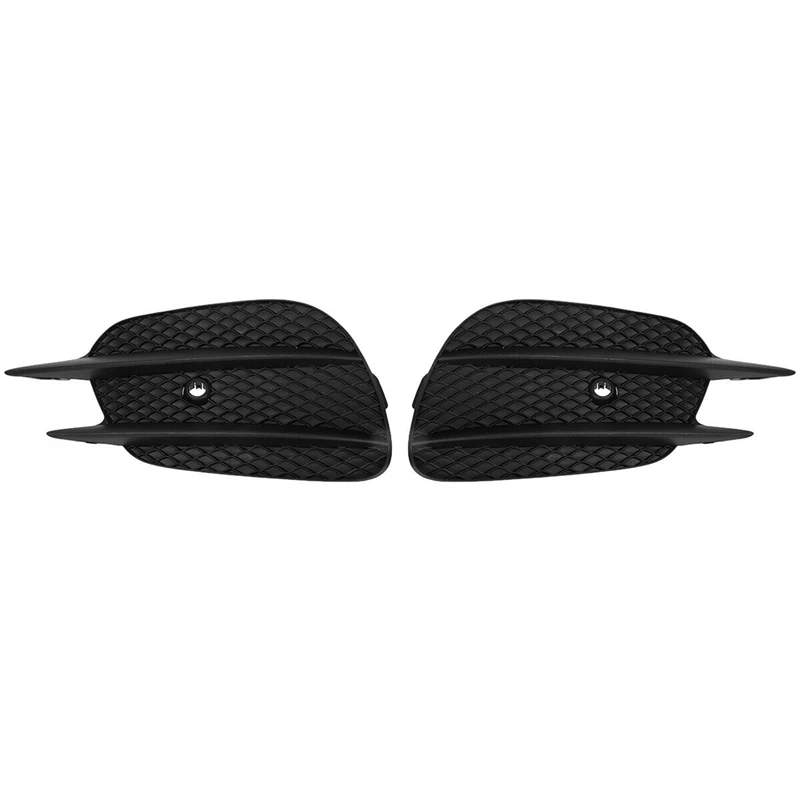 

4X Car Front Bumper Fog Light Grill Grille Cover For Mercedes Benz E CLASS W213 E200 E260 16-20 A2138856800 A2138856700